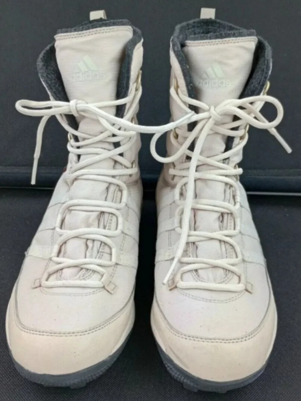 Adidas Climaheat Libria Cream Nylon Waterproof Insulated Snow‎ Boots Size 8